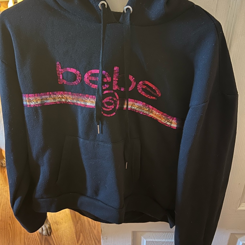 Bebe cropped hoodie